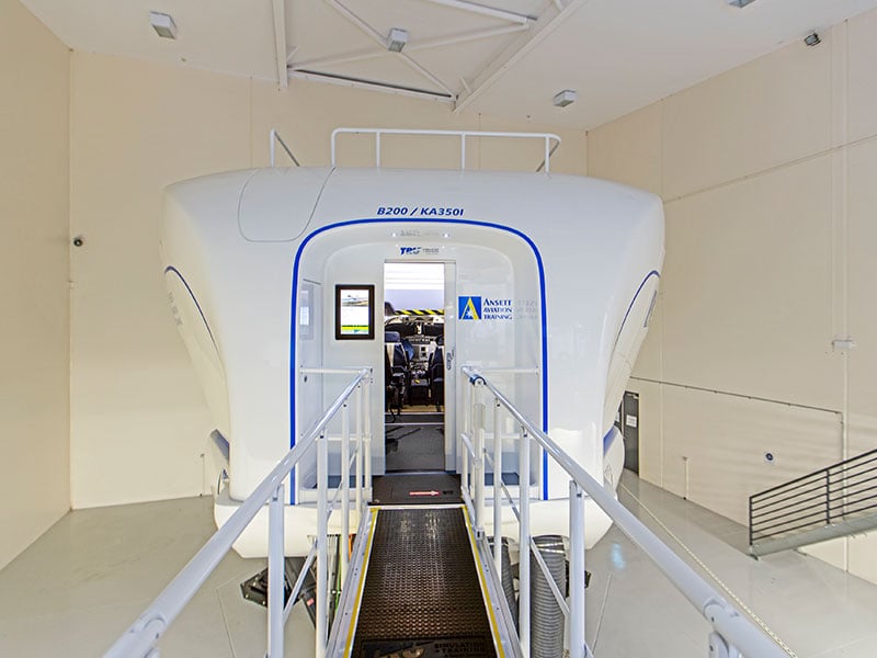 The King Air Full Flight Simulator at Flight Options on the Sunshine Coast, QLD Australia