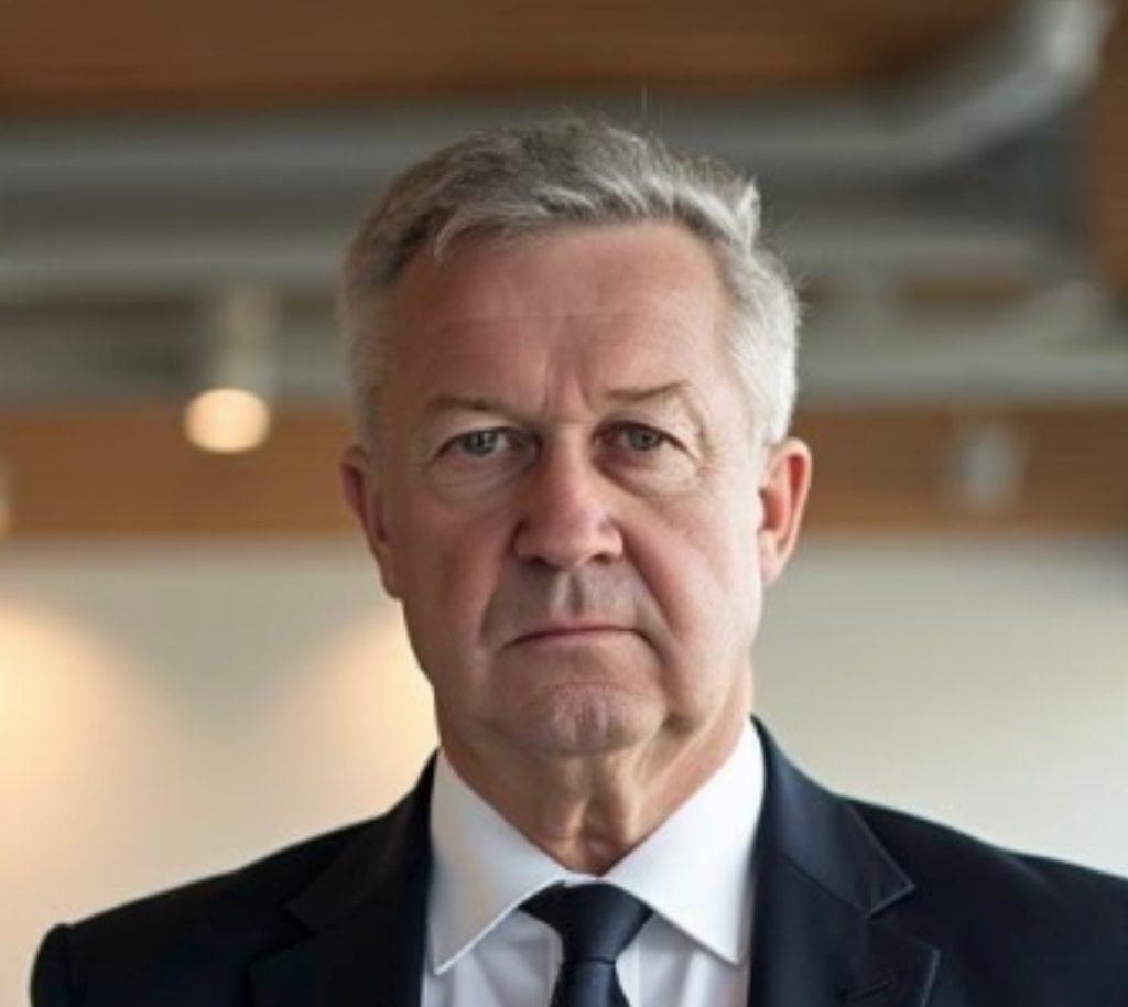 Portrait of a mature businessman in suit.