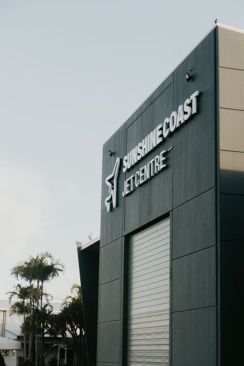 Sunshine Coast Jet Centre building exterior.